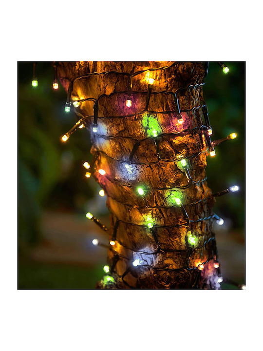 100 Lights LED 10m. Battery in String 1pcs