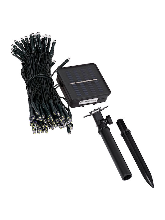 100 Lights LED 10m. Cold White Battery in String 1pcs
