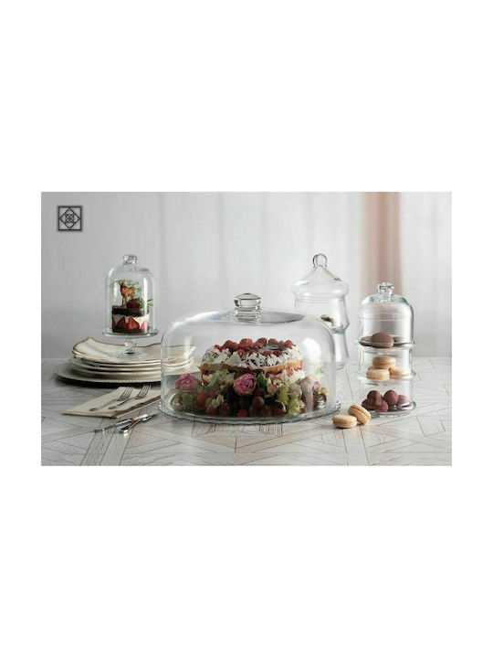 Espiel Φοντανιέρα Γυάλινη Midi Patisserie με Καπάκι 11.5x11.5x19cm Διάφανη Espiel Φοντανιέρα Γυάλινη Midi Patisserie με Καπάκι 11.5x11.5x19cm Διάφανη