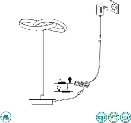 Wofi Eliot Dekorative Lampe Silber