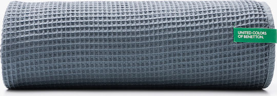Benetton Tevere Armchair Throw Pique 140x190cm Gray