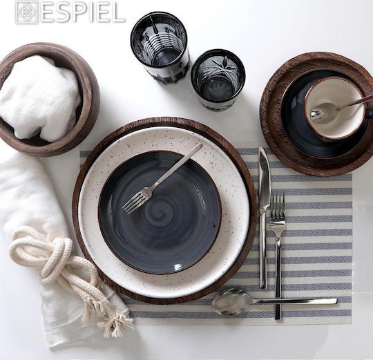 Espiel Decorative Bowl Brown 26x26x6cm