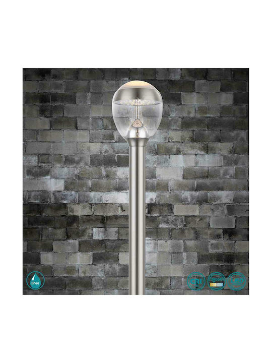 Globo Lighting Lampa Posta LED Pentru Exterior 9W Cu Alb Cald IP44 Argintiu