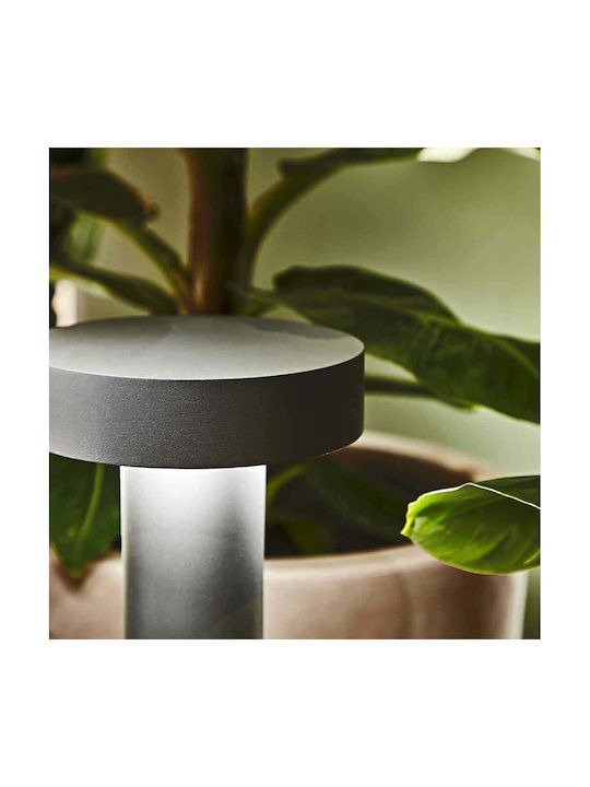 Ideal Lux Tesla Outdoor Floor Lamp Small Post 15W IP44 for G9 Socket Gray