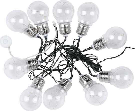 V-TAC Hanging Solar Light Garland 1W 100lm Warm White 3000K with Photocell IP54