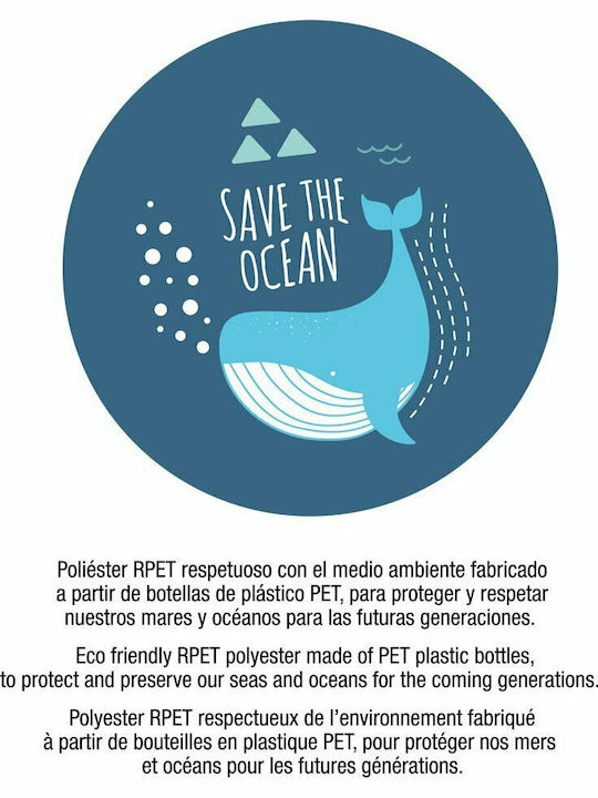 Miquelrius Save The Ocean Σχολική Τσάντα Πλάτης Νηπιαγωγείου Ροζ 6lt