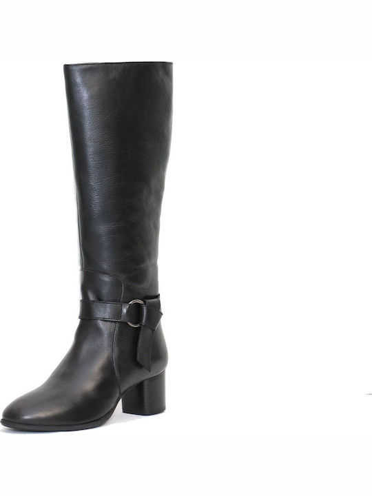 Women's Boots Wikers 62203 Black Leather