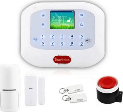 Tele Wireless Alarm System with Motion Detector , Door Sensor , Siren , 2 Remotes , 2 Tags , Hub and Keyboard (GSM)