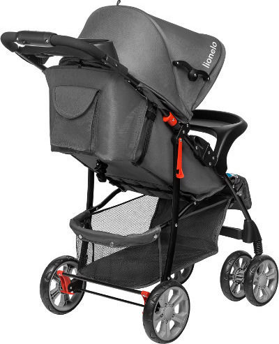 Lionelo Emma Plus Cărucior pentru Bebeluși Potrivit de la 6+ Luni Negru 5kg 1656445