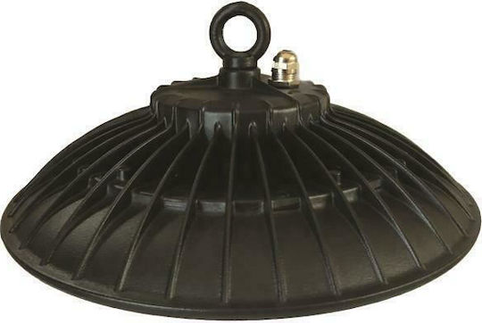 Eurolamp Commercial Bell LED Light 200W Natural White 24000lm with Built-in LED Black Ø42xH16cm