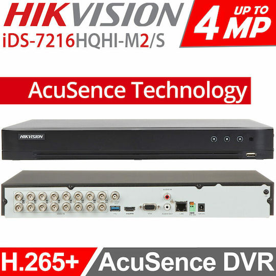 Hikvision DVR HVR 4MP & Face Detection iDS-7216HQHI-M2/S