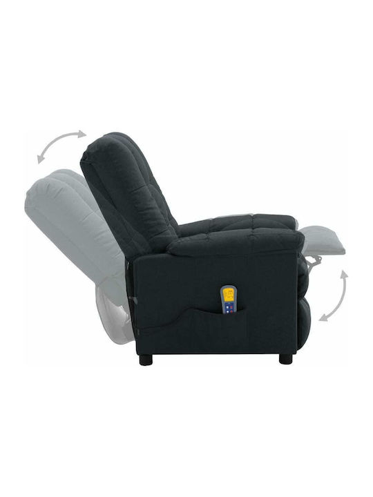 Relaxsessel Friseurwaschbecken mit Fußhocker Dark Grey 74x99x102cm