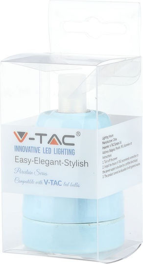 V-TAC VT-799 Steckdosenverlängerung für Steckdose E27 in Blau Farbe Set 1Stück 3798