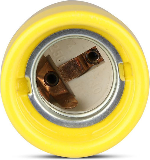 V-TAC VT-799 Socket Extension for Socket E27 in Yellow color Set 1pcs 3801