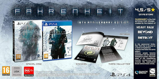 Fahrenheit 15th Anniversary Edition PS4 Game