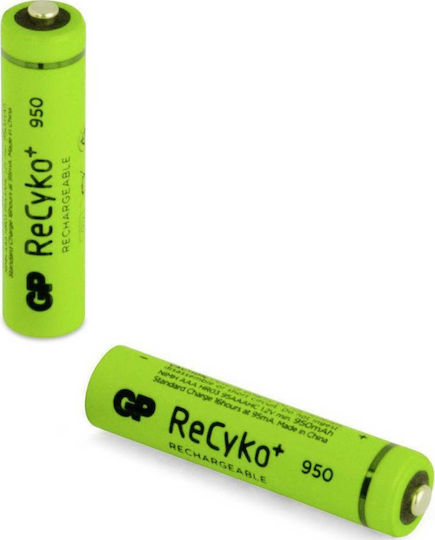 GP Batteries Recyko+ Επαναφορτιζόμενες Μπαταρίες AAA Ni-MH 950mAh 1.2V 2τμχ