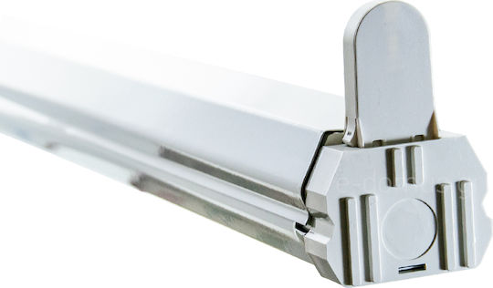 Aca Double-Ended Lighting Batten T8 with 1 Slot for LED Lamp 58W 150cm