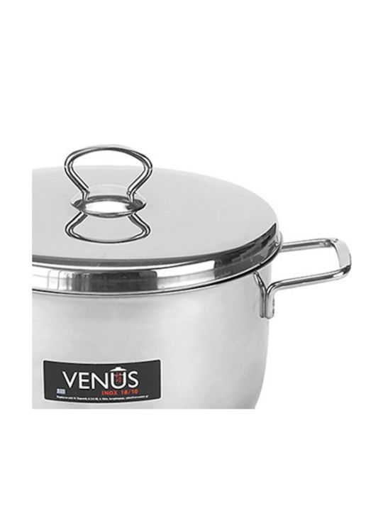 Venus Βαθιά Ανοξείδωτη Κατσαρόλα 4lt / 22cm