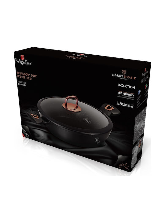 Berlinger Haus Black Rose Collection Ρηχή Κατσαρόλα από Αλουμίνιο 3.8lt / 28cm