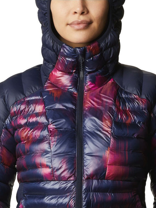 Labyrinth Loop Κοντό Γυναικείο Puffer Μπουφάν για Χειμώνα Navy Μπλε