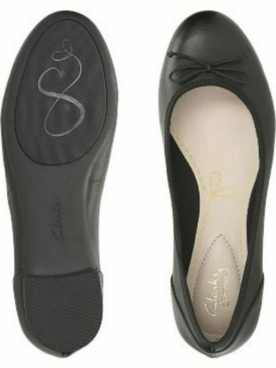 Leather Ballerinas Couture Bloom Black