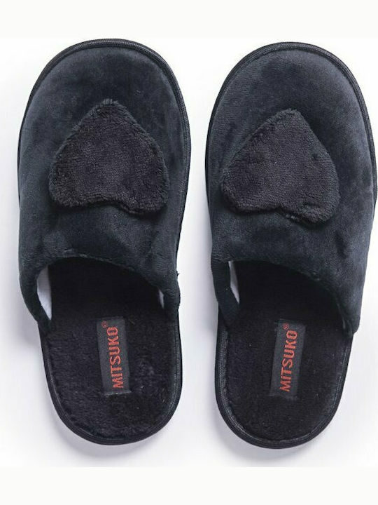 Mitsuko Winter Women's Slippers in Black color