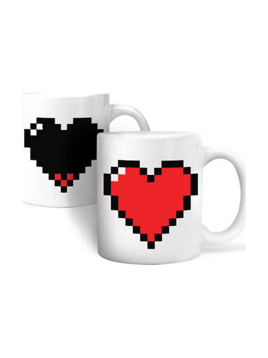 Kikkerland that Changes Color Heat Change Mug Ceramic White