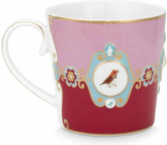 PiP Studio Love Birds Medallion Κούπα από Πορσελάνη Red-Pink 250ml PiP Studio Love Birds Medallion Κούπα από Πορσελάνη Red-Pink 250ml