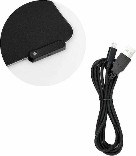Manhattan Gaming Mouse Pad XXL (800mm) με RGB Φωτισμό Μαύρο