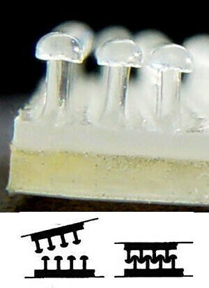 3M Dual Lock Self-Adhesive Hook & Loop Tape Transparent 25mmx1m 1pcs