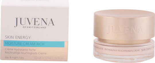 Juvena Skin Energy Moisture Rich Ενυδατική Κρέμα Προσώπου Ημέρας με Υαλουρονικό Οξύ 50ml