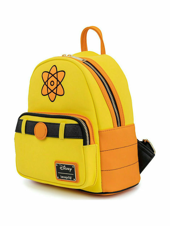 Loungefly Disney Goofy Kids Bag Backpack Yellow 22.5cmx11cmx27cmcm Disney Goofy Movie Powerline Cosplay