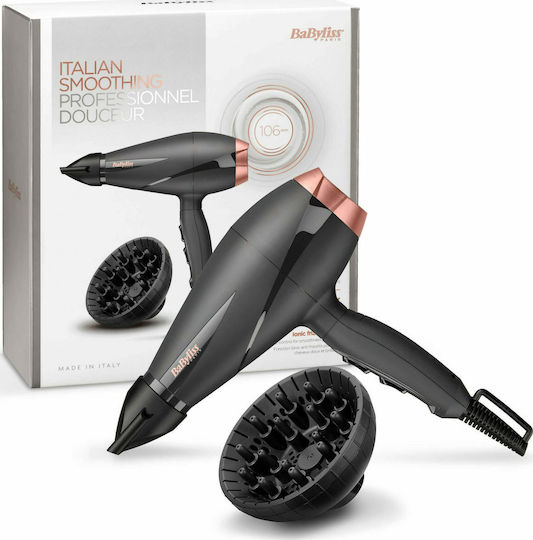 Babyliss Smooth Pro Ionic Professional Hair Dryer with Diffuser 2100W