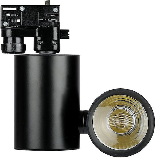 V-TAC Single LED Cool White Spot in Black Color
