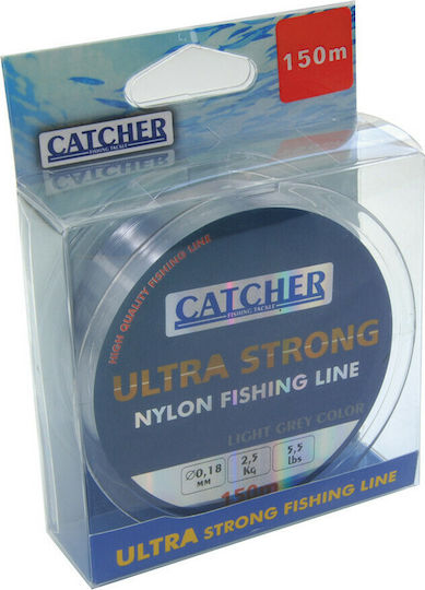 Catcher Πετονιά Ψαρέματος Γκρι 150m / 0.18mm / 2.5kg