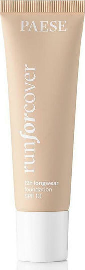 Paese Run For Cover Foundation SPF10 Течен грим 10C Слонова кост 30мл