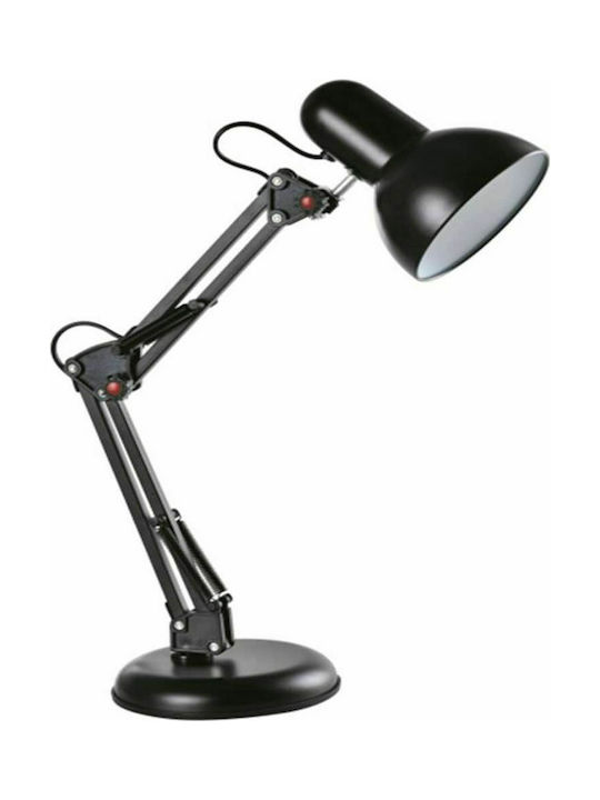 Home Lighting Clark Office Lamp with Foldable Arm for Socket E27 in Black Color