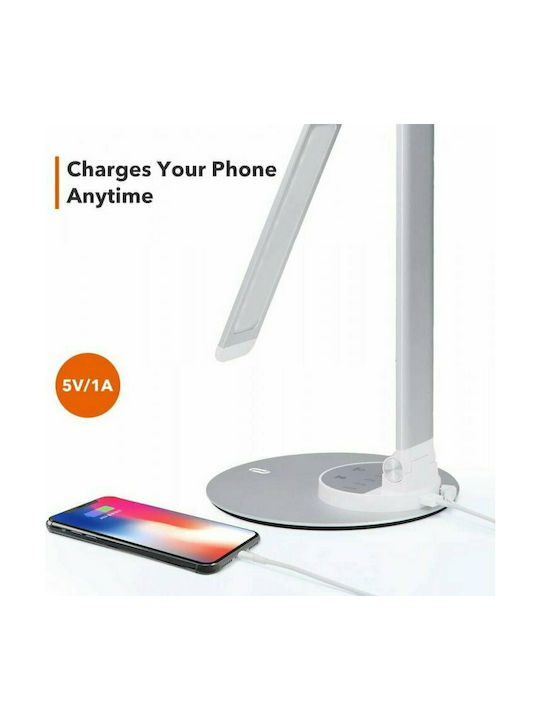 TaoTronics TT-DL22 LED Folding Office Lamp in Silver Colour