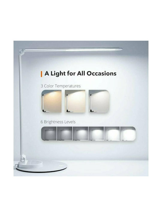 TaoTronics TT-DL22 LED Folding Office Lamp in Silver Colour