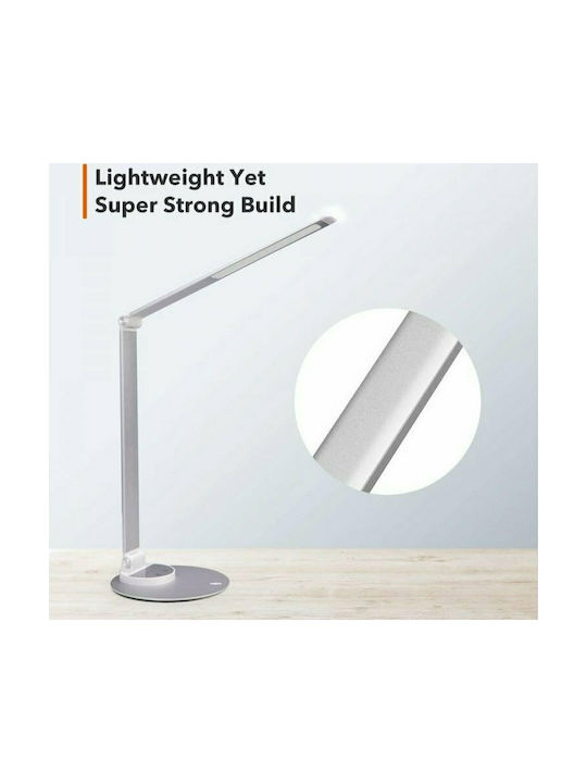 TaoTronics TT-DL22 LED Folding Office Lamp in Silver Colour
