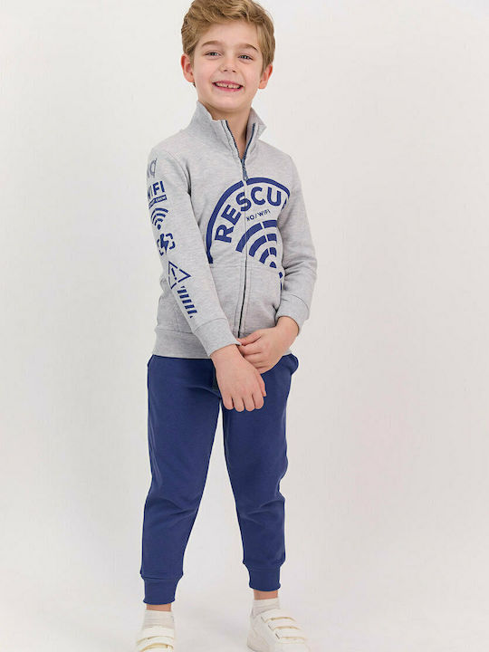 Kids Sweatpants Set Gray 2pcs