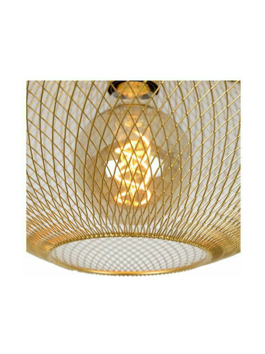 Lucide Lightning Mesh Modern Metal Ceiling Light with Socket E27 45pcs Gold