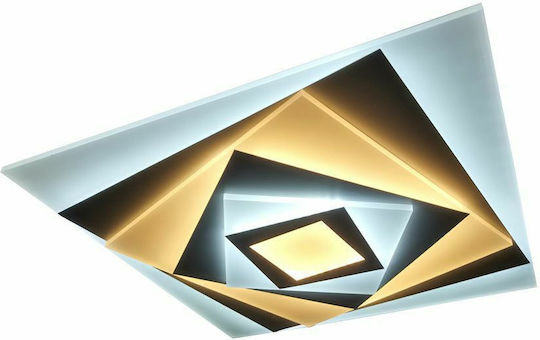 Sun Light Таванно осветление 55бр Сребрист с Вграден LED и Дистанционно Управление