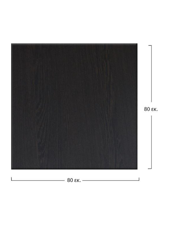 Freebox 272 Square Table Surface Werzalit Wenge 80x80cm FB95231.03 1pcs