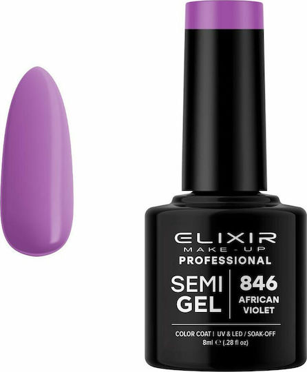 Elixir Semi Gel Semi-Permanent Nail Polish 846 8ml 842-846