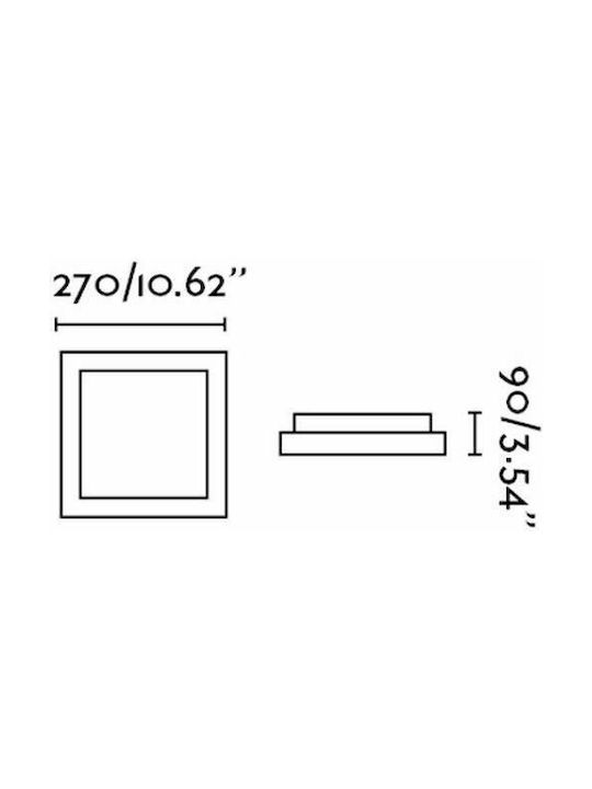 Faro Barcelona Tola-1 Modernă Metalică Plafonieră de tavan cu Dulie E27 27buc Alb