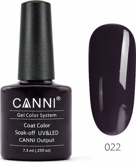 Canni Classic Semi-Permanent Nail Polish 022 Dark Chocolate 7.3ml 1pcs