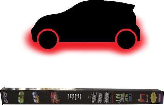 Autoline Sistem Exterior de Iluminat Decorativ pentru Mașină Culoare Roșu