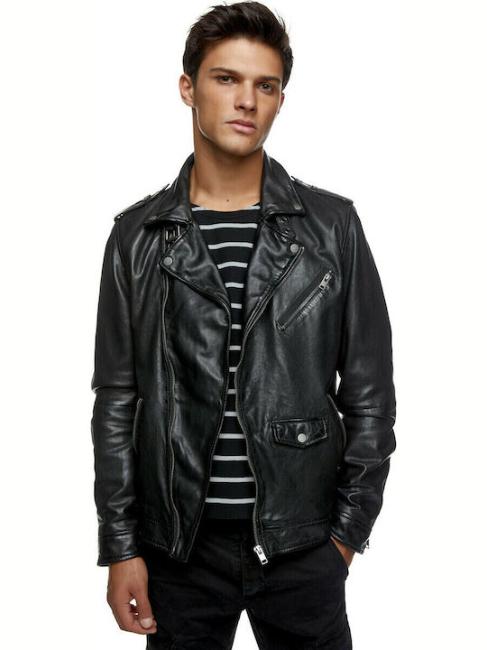 King Leather Winter Jacket Black