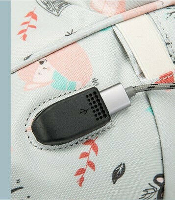 Diaper Bag Beikou Pink - Blue - Mint 25x17x38cm.
